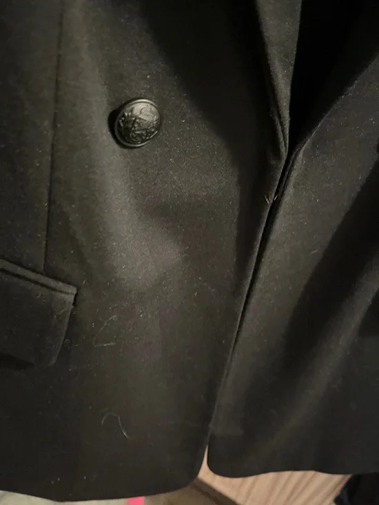 Lane Bryant Black Double-Breasted Suit Blazer - Picture 7 of 11